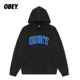 Obey เสื้อฮู้ดดี้ แขนยาว พิมพ์ลายตัวอักษร อินเทรนด์ ลําลอง สําหรับผู้ชาย