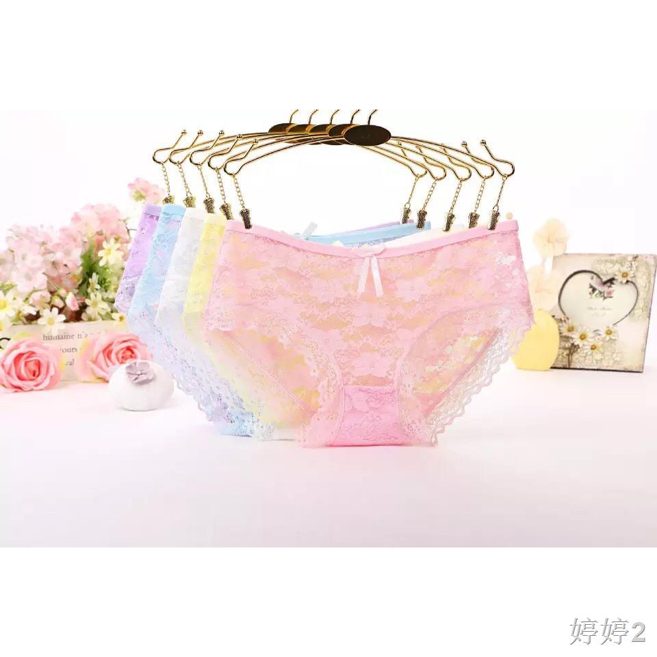 ▤❆☏Lookmebra_SHOP (N106กางเกงในสุด Sexy ปักลายลูกไม้ ผ้าสวยมาก