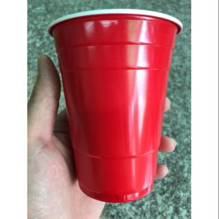 ขายส่ง แก้วพลาสติก Red Party Cup 16oz สีแดง 2,000 ใบ