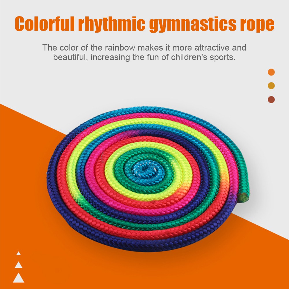 Colorful Gymnastics Rope Aerobics Skipping Rope Gradient Rhythmic ...