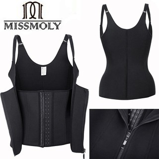 MISSMOLY Neoprene คอร์เซทสตรี เทรนเนอร์ คอร์เซ็ท ซิปโลหะ