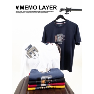 Memo By AEIOU เสื้อยืด Memo Supersoft Premium งานสกรีน รุ่น Memo Layer  สินค้าลิขสิทธิ์แท้