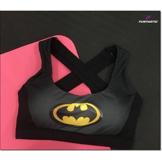 sport bra superhero ใส่ออกกำลังกายลาย Bman