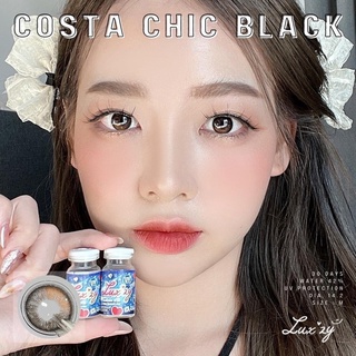 🔥คอนแทคเลนส์✨ขนาดมินิ✨Black✨Costa Chic (Luxzylens)