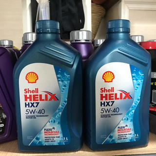 น้ำมันเครื่องยนต์เบนซิน shell hx7 เชล ฟ้า เบนซิน sae 5w-40 และ sae 10w-40 (gas) ขนาด 1 ลิตร 1 ขวด