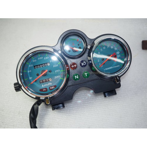 เรือนไมล์ Victor GTO Classic Kawasaki ชอปเปอร์ คาเฟ่ โมตาด ตัวชุบ Speedometer set Firstmotorshop เก็