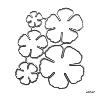 Aod แผ่นแม่แบบโลหะ ตัดลายฉลุ รูปกลีบดอกไม้ สําหรับตกแต่งสมุดภาพ อัลบั้ม แสตมป์ การ์ด กระดาษ Diy