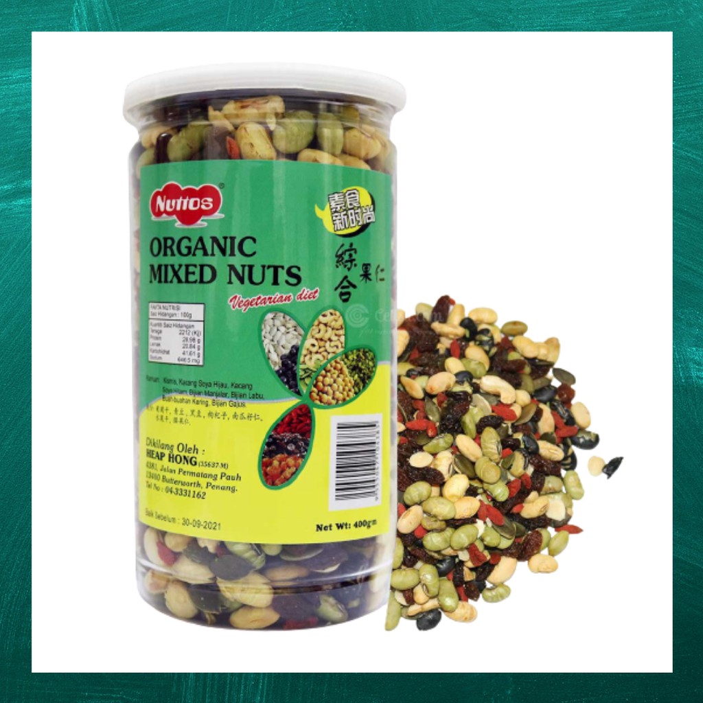 Organic Mixed nuts ตรา Nuttos