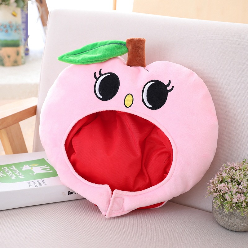 SY1 ผลไม้หมวก Plush พีชกล้วยสีส้มคอสเพลย์ Plush หมวกของเล่นตุ๊กตาตุ๊กตาของขวัญสําหรับเด็กสาวน่ารัก Phot - รูปที่ 7