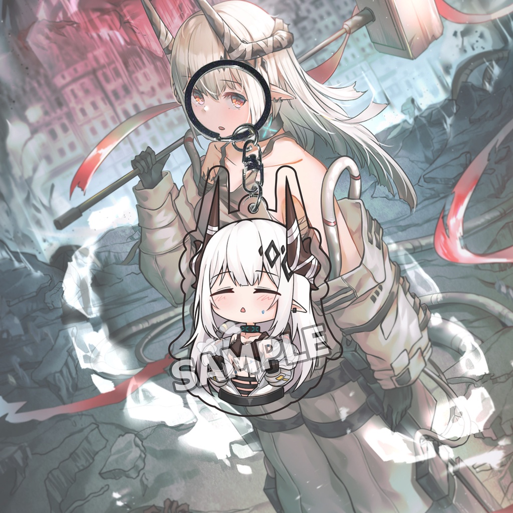 GANTUNGAN Arknights Mudrock Hanger 02 - พวงกุญแจ - ของที่ระลึก - อะนิเมะ - Ganci - อะนิเมะ Ganci