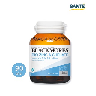 Blackmores Bio Zinc A Chelate แบลคมอร์ส ไบโอ ซิงค์ เอ คีเลต เสริมซิงค์ วิตามินเอ ขนาด 90 เม็ด