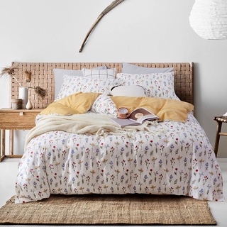 ผ้าปูเตียงคอตตอน Vana cotton bed set ลาย Yellow floral