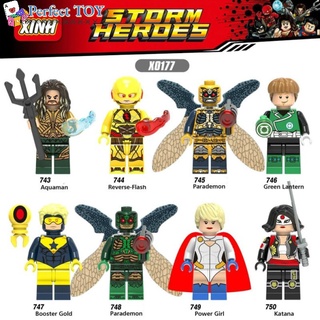 บล็อกตัวต่อเลโก้ PS Aquaman Minifigures Green Lantern ของเล่นสําหรับเด็ก