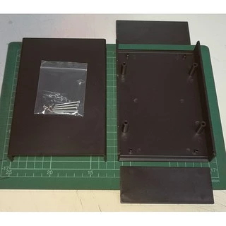 ET-PROJECT BOX2 B #กล่องใส่แผงวงจร#กล่องประกอบวงจร#กล่องประกอบบอร์ดอีเล็คทรอนิกส์#กล่องพลาสติกABSเอนกประสงค์#สีดำ