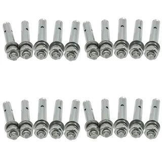 🙏ชุด 20 ตัว🙏พุกสแตนเลส เกรด304 ขนาด 6,8,10 มม. Nuts & Washers Expansion Screw Bolts Stainless Steel🎈THE TOOLS🎈