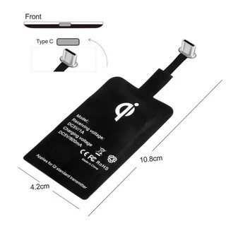 🔥🔥🔥แผ่นรับสัญญาณชาร์จไร้สาย Qi Wireless Charger Receiver แผ่นรับรองการชาร์จ สำหรับโทรศัพท์ iPhone/Micro USB/Type-C