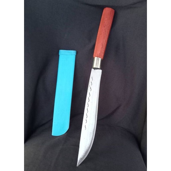 มีดพกเดินป่า(Pocket knife)มีดเหน็บเอวมีฝัก ปลายแหลมเหล็กแหนบ ยาว 18 นิ้วรวมด้าม