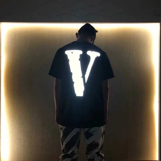 เสื้อยืดแขนสั้นพิมพ์ลาย Vlone Life  Limited  สําหรับผู้ชายและผู้หญิง