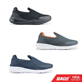 [ลิขสิทธิ์แท้] BAOJI 328 Slip-on Luxe  รองเท้า บาโอจิ แท้ ผู้ชาย