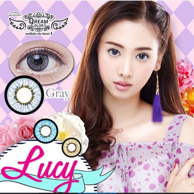 คอนเเทคเลนส์ สี  Lucy gray