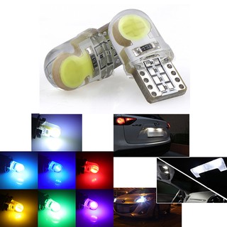 หลอดไฟ LED T 10 194 168 W 5 W COB 8 SMD LED CANbus สีขาว 2 ชิ้น