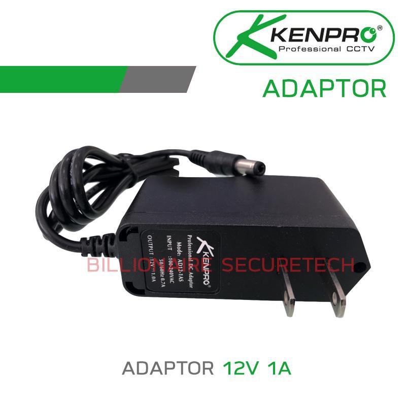 KENPRO Adaptor กล้องวงจรปิด 12V 1A : AD12-1AS (PACK 4 ตัว)