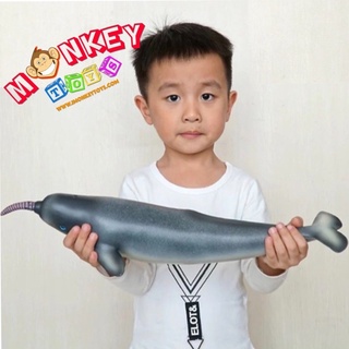 Monkey Toys -โมเดลสัตว์ ปลาวาฬยูนิคอร์น แบบนิ่ม ขนาด 41.00 CM (จากหาดใหญ่)