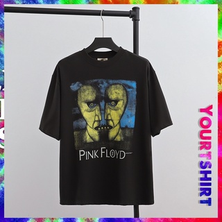 เสื้อยืดแขนสั้น ผ้าฝ้าย โอเวอร์ไซซ์ ลาย Pink Floyd สไตล์วินเทจ ฮิปฮอป พลัสไซซ์ สําหรับผู้ชาย และผู้หญิงS-5XL