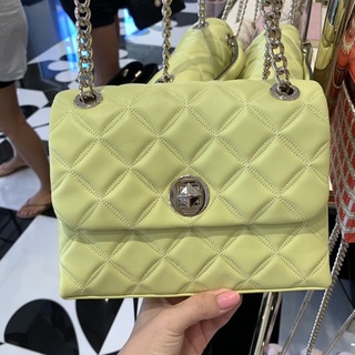 พร้อมส่ง‼️ ลดราคส‼️ Kate Spade Natalia Small Flap Crossbody สี FROSTY LIME