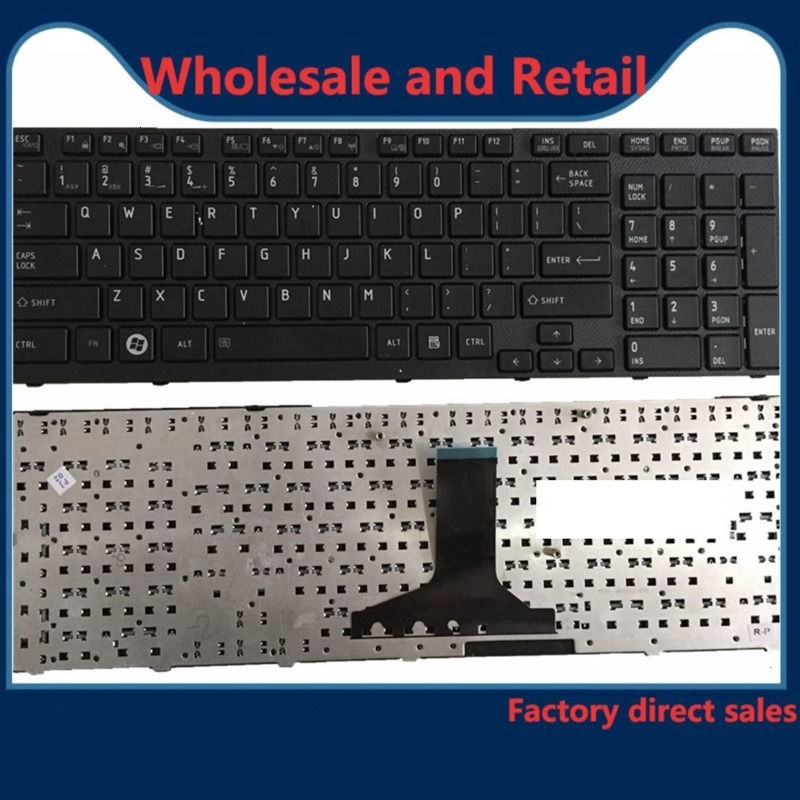 A660 Satellite Toshiba สําหรับ A600 A600D A665 A665D P750 P755 P750D P770D P775 X770 X775 แป้นพิมพ์แ