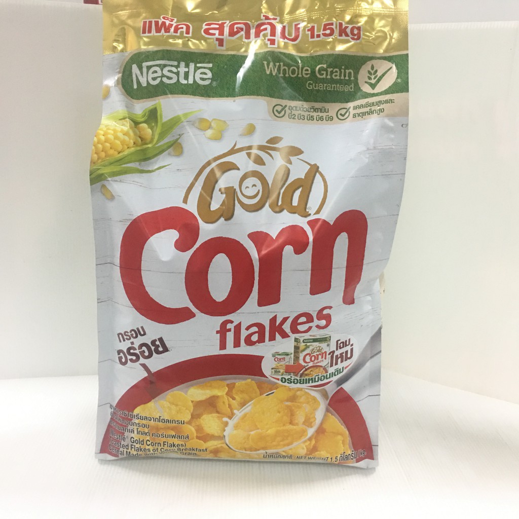 Nestle Cereal Corn Flakes Whole Grain เนสท์เล่ ซีเรียล คอร์นเฟลกส์ อาหารเช้าซีเรียลจากโฮลเกรน 1.4 กิโลกรัม