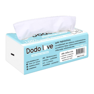 ทิชชู่ สำหรับเด็กอ่อน หนานุ่ม 3 ชั้น DODOLOVE Baby Cotton Soft Tissue เนื้อกระดาษบริสุทธิ์ 100%