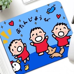 TB  แผ่นรองเม้าส์ แผ่นรองเมาส์ เมาส์ สี่เหลี่ยม  ลาย TABO SK   ขนาด 21 x 26 cm สวยงาม  น่าใช้งาน งาน