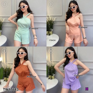 👗Pfashion [ส่งไว!!🚛] P17643 Set 2 ชิ้น เสื้อสายไขว้ + กางเกงขาสั้น