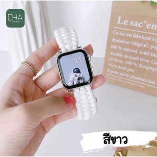 สาย เชือก นาฬิกาข้อมือ ผ้า สาย Watch 7 สาย watch 6 5 4 3 2 1 มาใหม่ พร้อมส่ง ใสง่าย  44 มม.45มมสายนาฬิกา smart watch