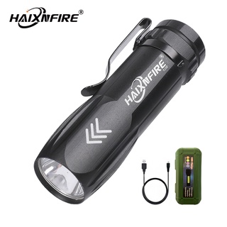 Haixnfire X100 ไฟฉาย แบบพกพา ชาร์จ USB สําหรับตั้งแคมป์กลางแจ้ง