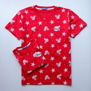 เสื้อตรอบครัว สีแดงลายหัวมิกกี้