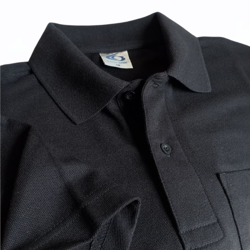 เสื้อโปโลไซส์ใหญ่ สีดำ สีขาว เหลือง เทา กรม น้ำเงิน เลือดหมู มีกระเป๋าอกข้างซ้าย (สินค้าพร้อมส่ง) - รูปที่ 2