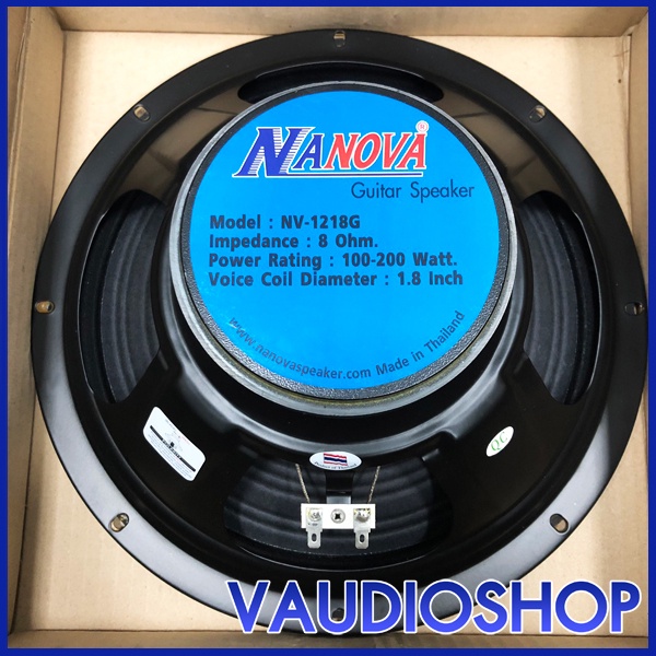 ดอกลำโพงกีตาร์ 12 นิ้ว NANOVA NV-1218G (100-200W) จำนวน 1 ตัว ลำโพง 12" นาโนวา ลำโพงกีตาร์