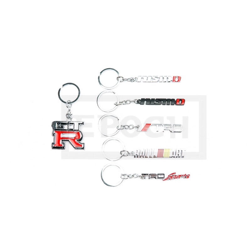 พวกกุญแจ ยี่ห้อรถ รถซิ่ง TRD GTR RALLIART ราคาดีมาก