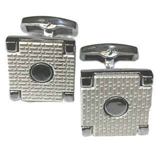 Cufflink กระดุมข้อมืองานสแตนเลสเกรดส่งออกคุณภาพพรีเมียมสีขาว