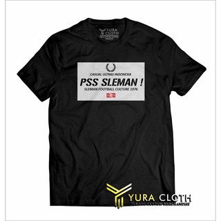 เสื้อยืดผ้าฝ้าย พิมพ์ลาย Distro CASUAL Ultraslim PSS SLEMAN BCS COMBED 30S สําหรับผู้ชาย