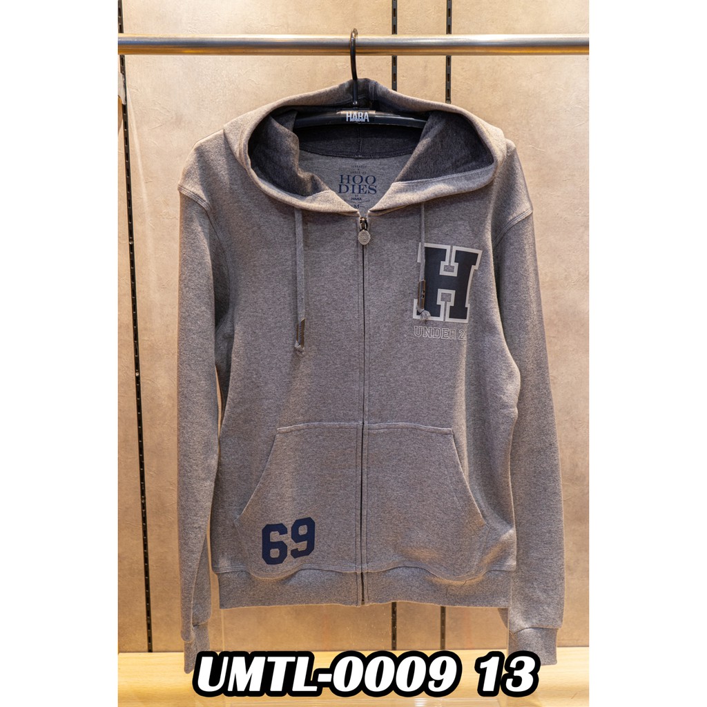 HARA เสื้อฮู๊ด UMTL-0009 สีเทา (13)