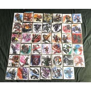 แผ่นภาพชิกิ คาเมนไรเดอร์ (kamen rider shikishi art) vol.1 kamen rider kuuga to fourze