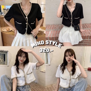 พร้อมส่งจากไทย MIKO STYLE - ONNIE MINI BLAZER 🎟️ ใส่โค้ด WYHZPK ลดเหลือ 275.-