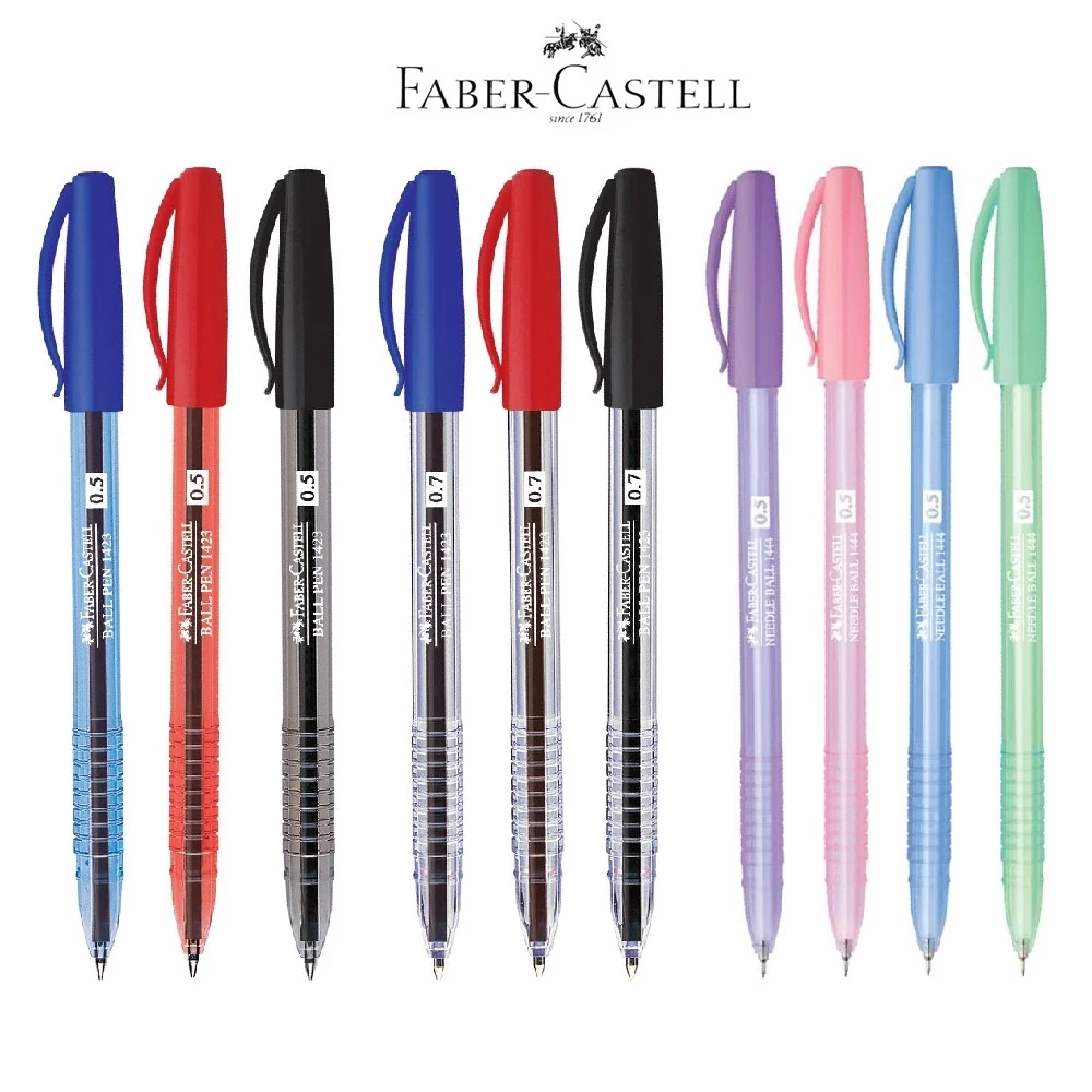 ปากกาลูกลื่น 0.5 mm / 0.7 mm. Faber-Castell 1423 / 1444 Pastel ปากกา Ballpoint Pen [S24]