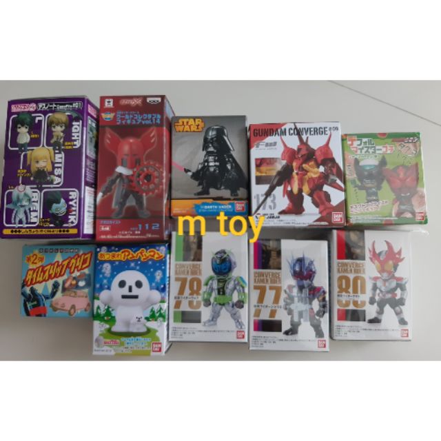 ฟิกเกอร์ แท้ jp รวมSD anime - wcf / kamen rider /starwar/ date note