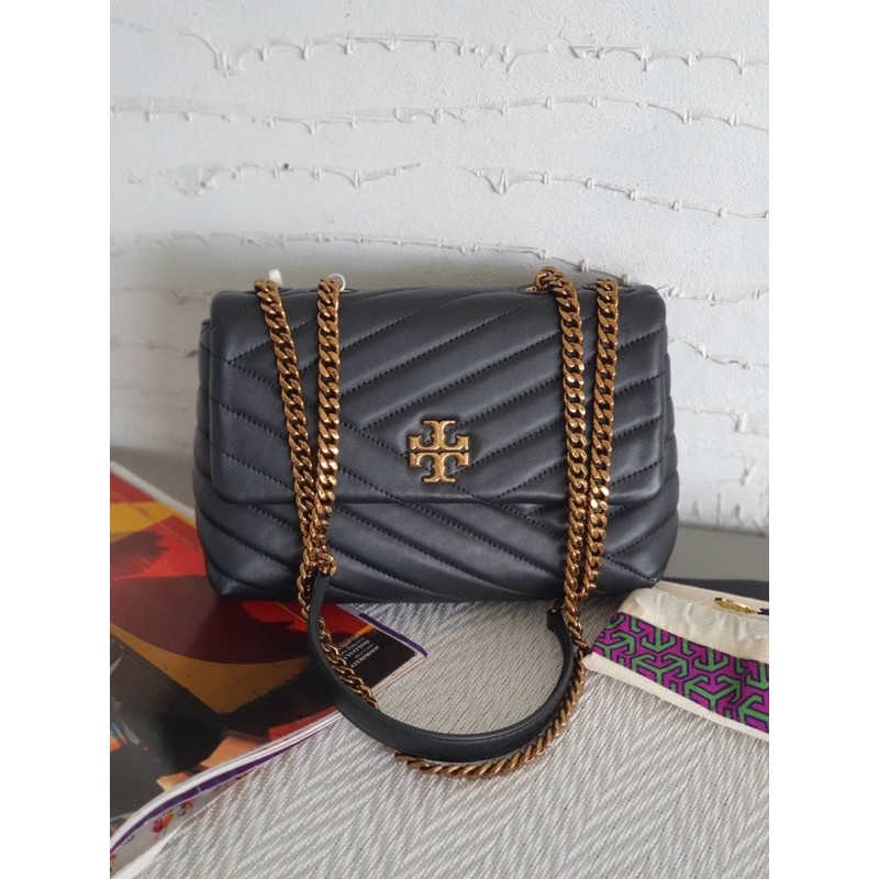 TORY BURCH KIRA CHEVRON TEXTURED SMALL CONVERTIBLE SHOULDER BAG | Shopee  Thailand