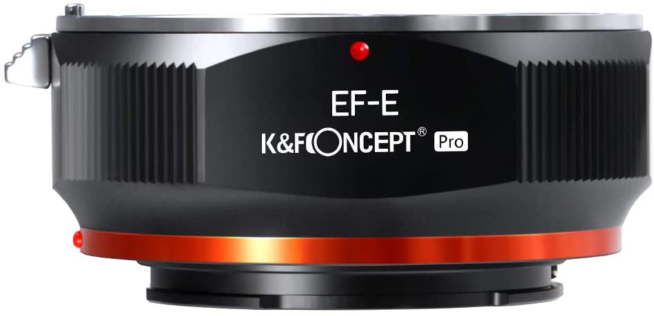 K&f อะแดปเตอร์เมาท์เลนส์กล้อง EOS เป็น E เมาท์เลนส์ Canon EF EF-S เป็นเมาท์ E NEX พร้อมเคลือบเงา สําหรับ Sony A6000 A6400 A7II A5100 A7 A7RIII