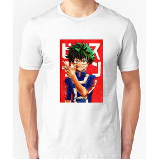 ฮีโร่ของฉัน Academia Izuku มิโดริยะเสื้อฝ้าย Unisex %|z